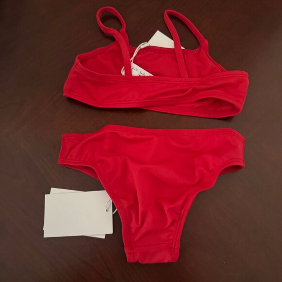 Andie Kids Toddler Girl AK002 Red Bikini Swim Set Size 3T - Picture 8 of 11